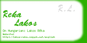 reka lakos business card